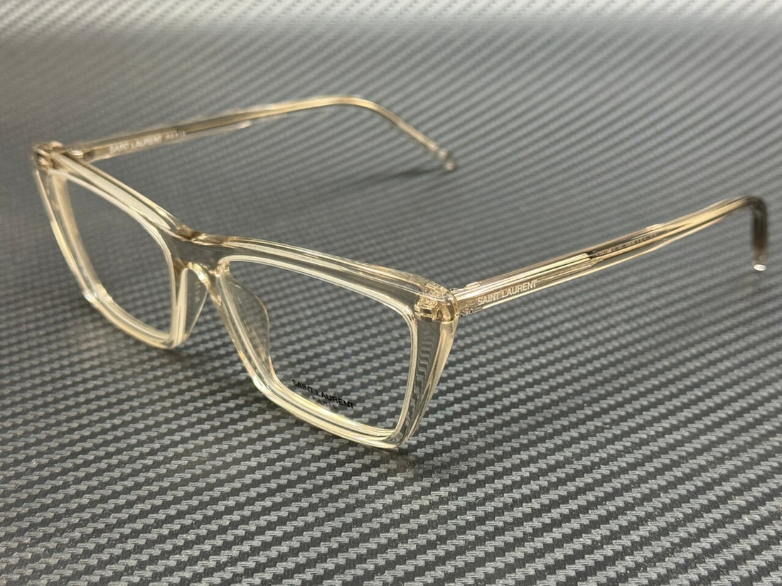 Saint Laurent SL 737 MICA THIN OPT 004 Beige Transparent Eyeglasses with Authenticity Certificate (1 of 5)