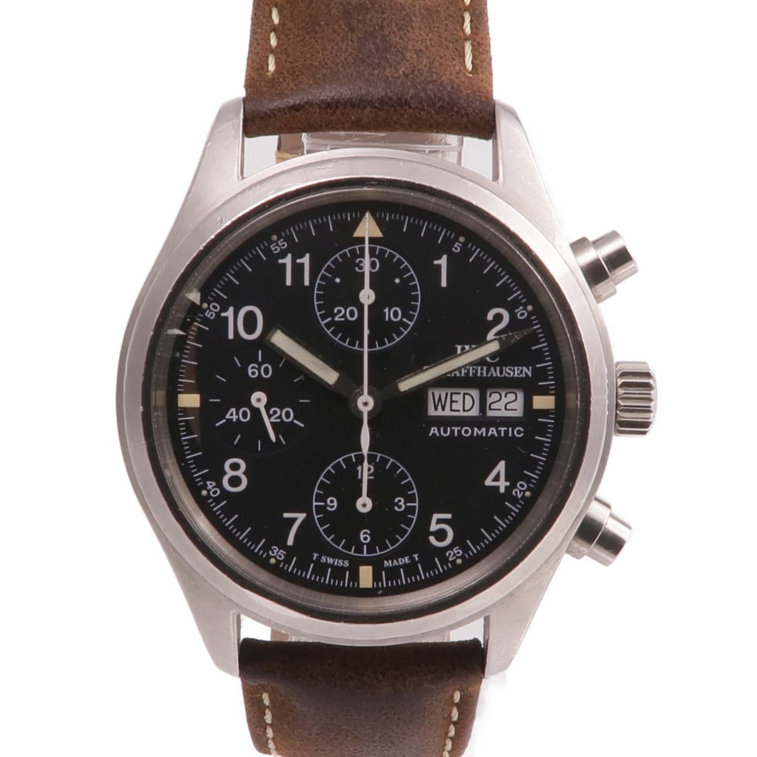 IW370603 Automatic Pilot Chronograph Wristwatch in Stainless Steel with Black Dial (1 of 17)