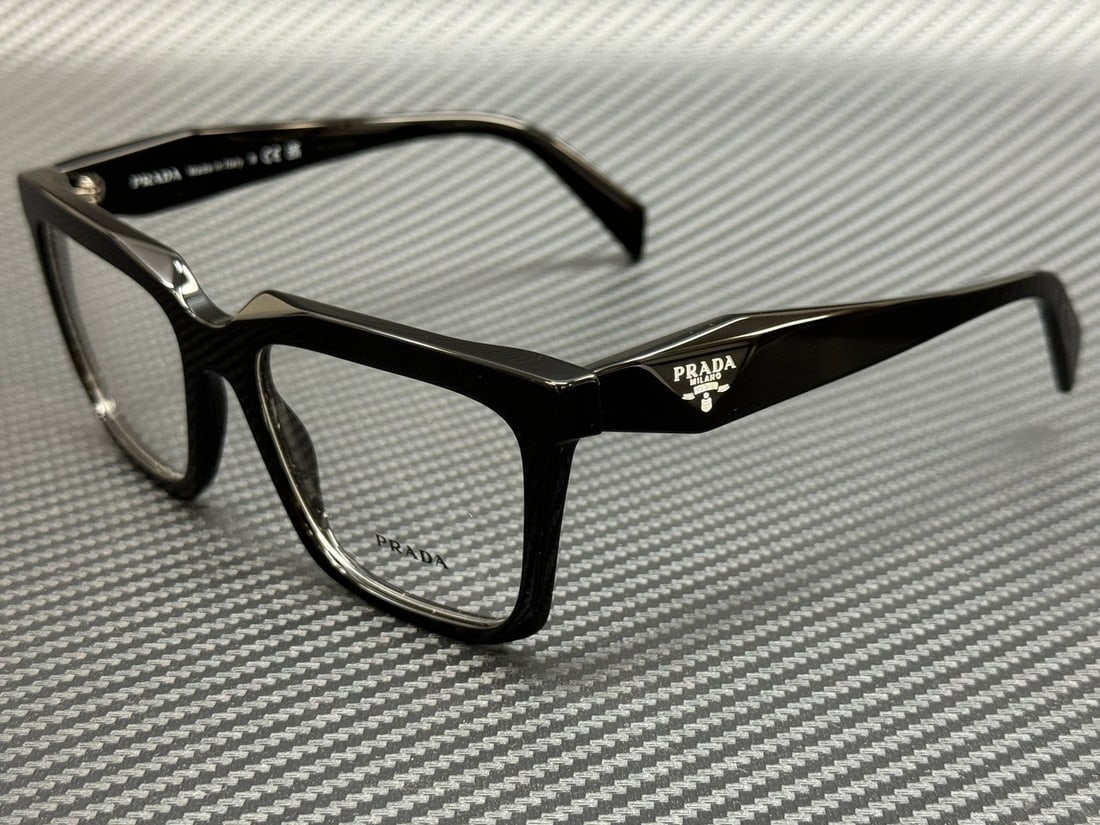 Women's Black Eyeglasses Prada PR A19V 16K1O1 54mm with Case (1 of 5)