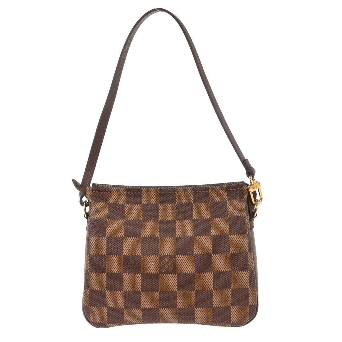 Louis Vuitton Damier Mini Trousse Makeup Bag Brown Canvas Leather (1 of 12)