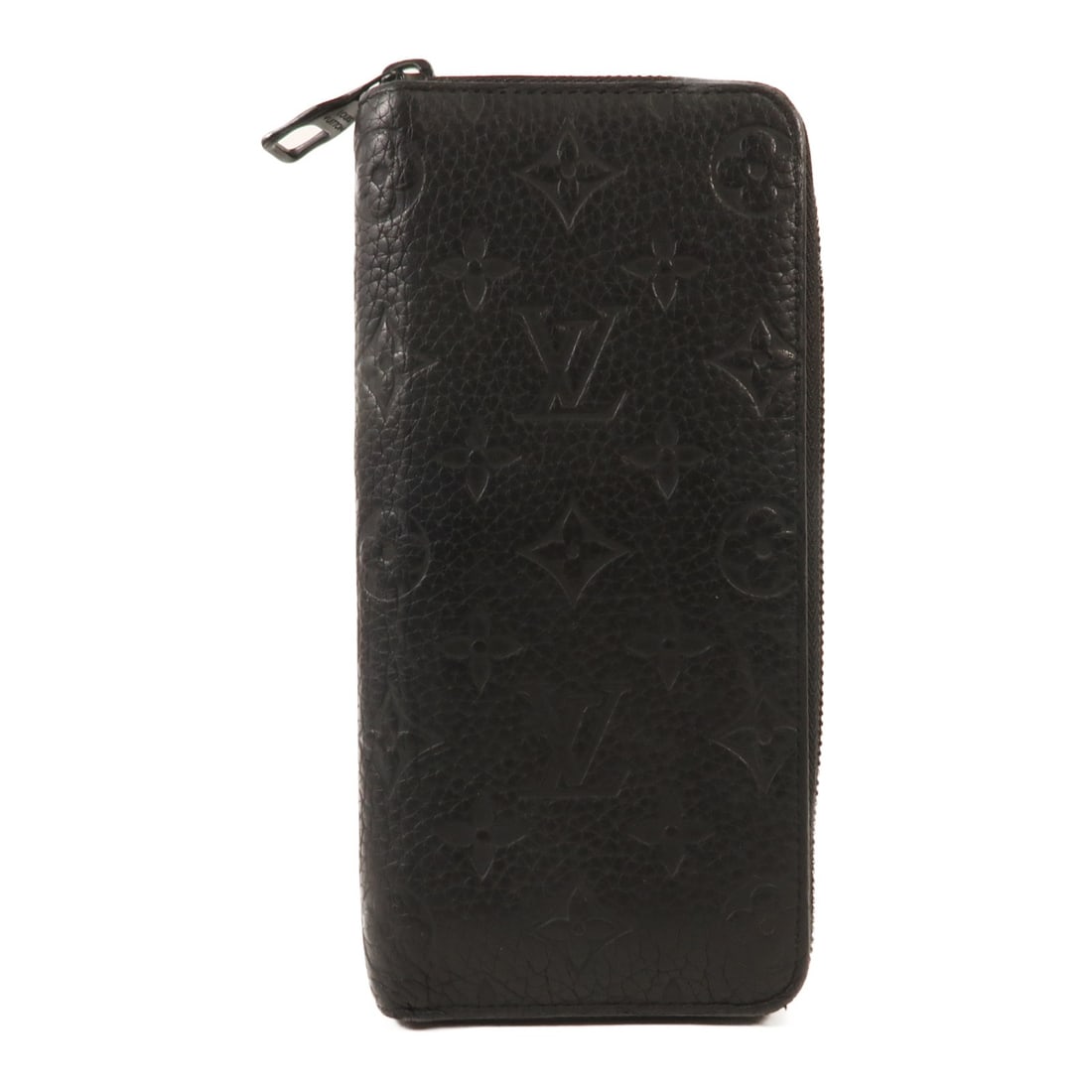 LOUIS VUITTON Monogram Empreinte Black Leather Round Wallet M61864 (1 of 13)