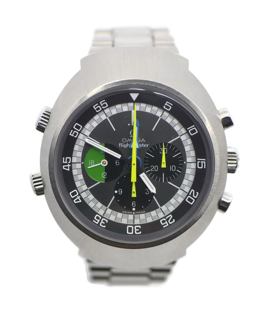 Men's Stainless Steel Flightmaster Chronograph Manual Wristwatch Ref 145.013 (1 of 5)