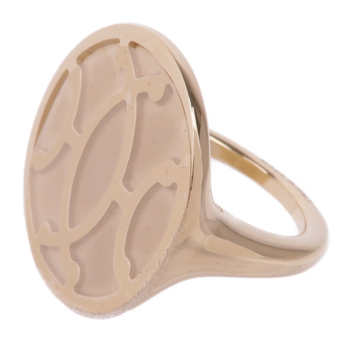 HERMES Gold Scarf Ring Luxury Accessory (1 of 7)