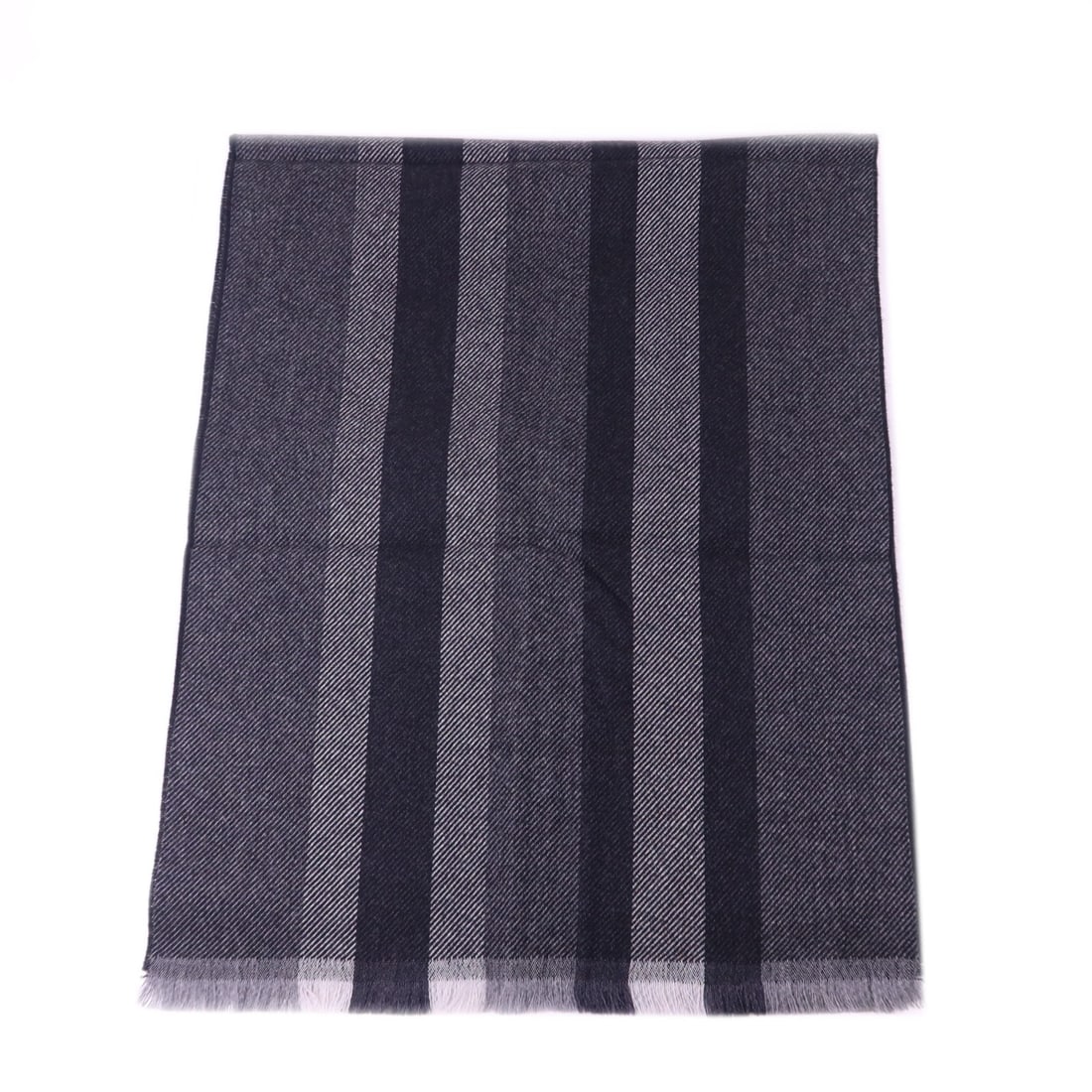 GUCCI GG Wool Scarf Black Gray Made in Italy (1 of 9)
