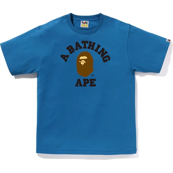 Medium Bape College Logo Blue T-Shirt (1 of 1)