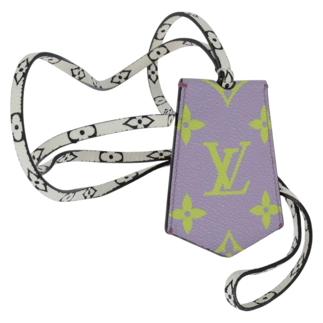 LOUIS VUITTON Monogram Giant Cloche Cles Necklace Purple M67795 Authentic (1 of 17)