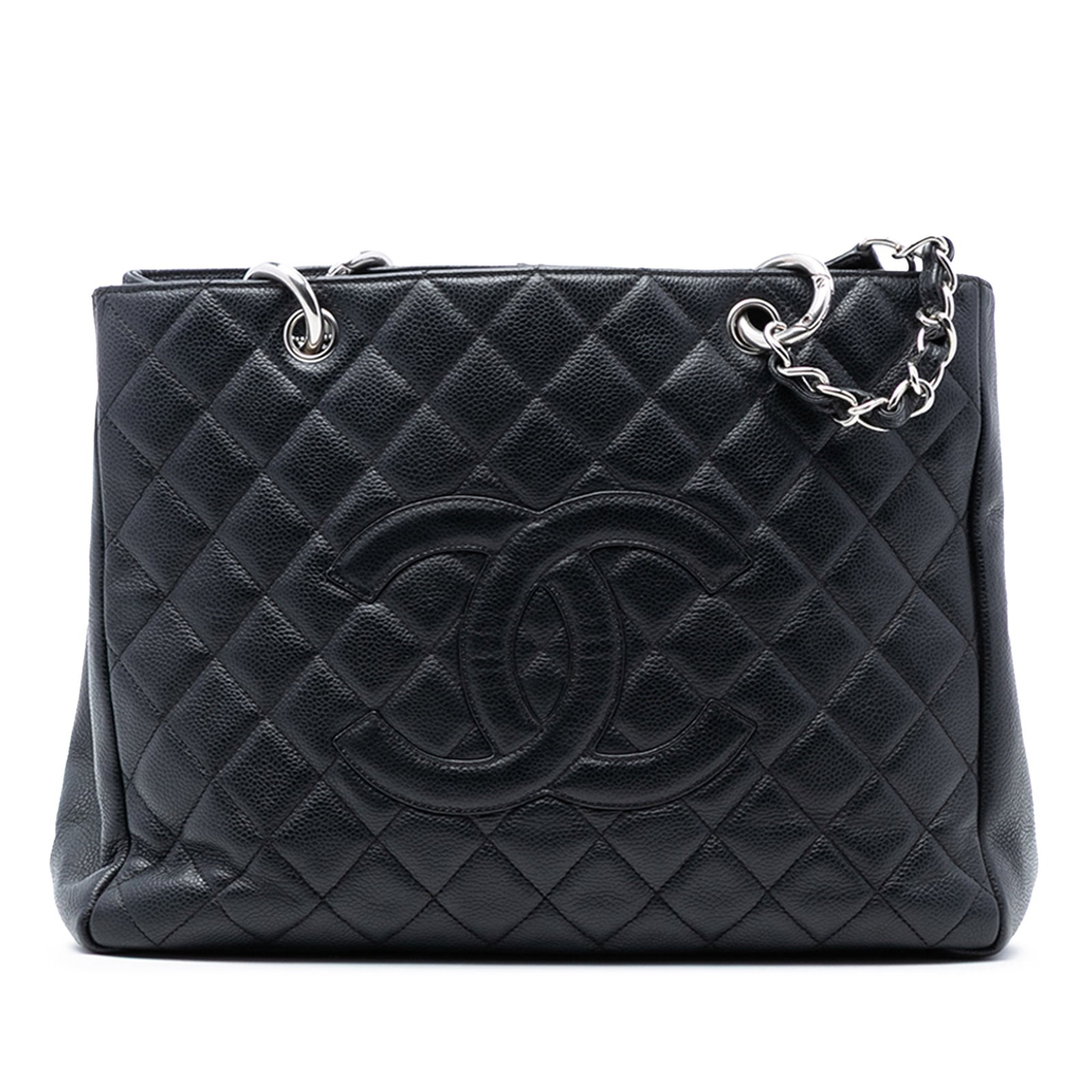 Black Caviar Leather Grand Shopping Tote Bag by Chanel (1 of 7)