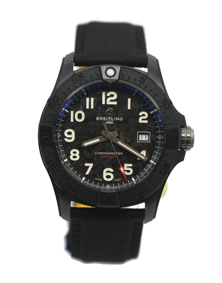 Breitling Avenger Night Mission 42mm Black Ceramic Automatic Watch S17328: Breitling Avenger Night Mission 42mm Black Ceramic Automatic Watch S17328 The Breitling Avenger Night Mission Ceramic Watch S17328 is a men's automatic wristwatch featuring a black band and a 42 mm ce