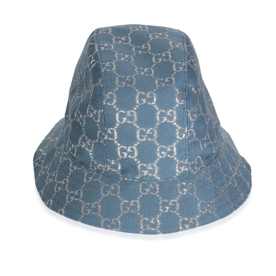 Gucci XL GG Monogram Canvas Light Blue Bucket Hat (1 of 4)