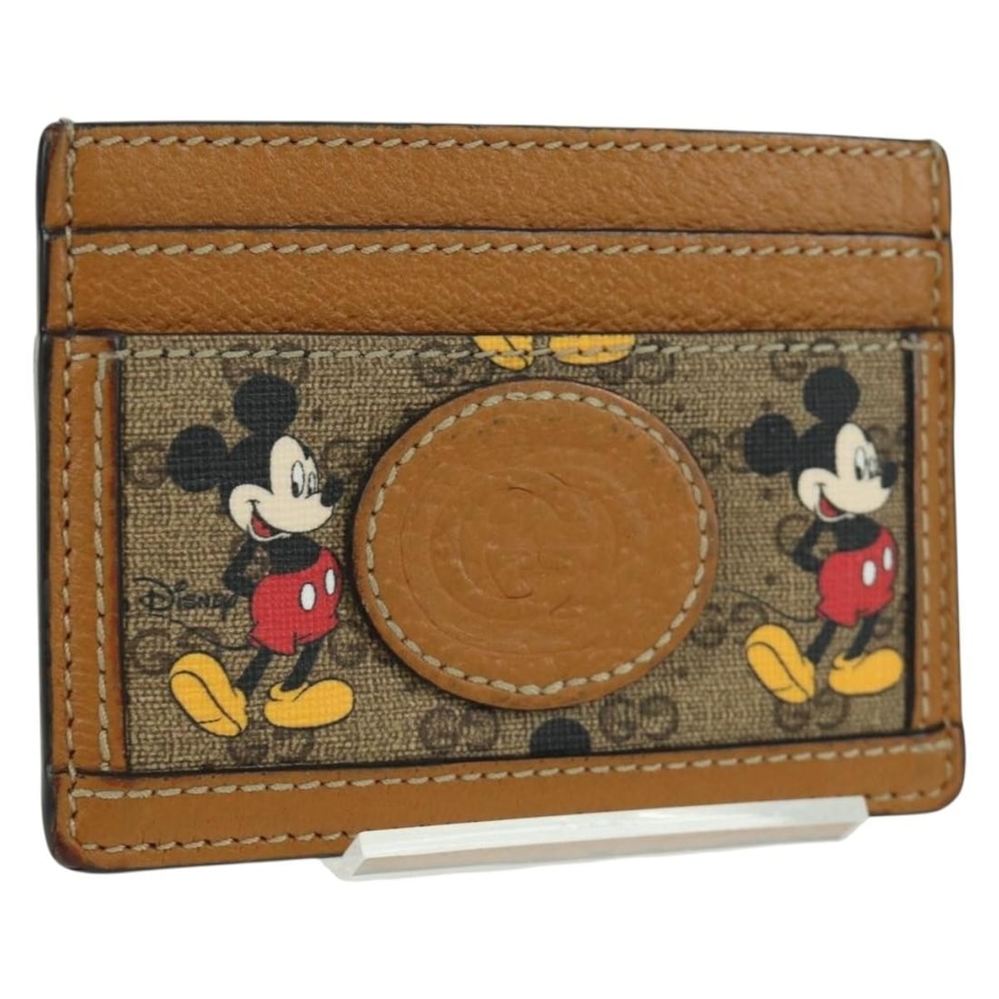 Disney Collaboration Micro GG Supreme Beige Card Holder by Gucci PVC (1 of 18)