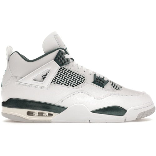 Air Jordan 4 Oxidized Green Sneakers by Nike: Air Jordan 4 Oxidized Green Sneakers by Nike The Nike Jordan 4 Retro Oxidized Green sneakers are authentic and in un-used, unworn condition. This model features a men's size 11 and a women's size 12.5