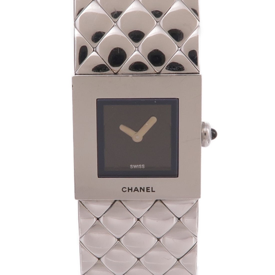 Chanel Matelasse Stainless Steel Quartz Wristwatch with Black Dial (1 of 17)