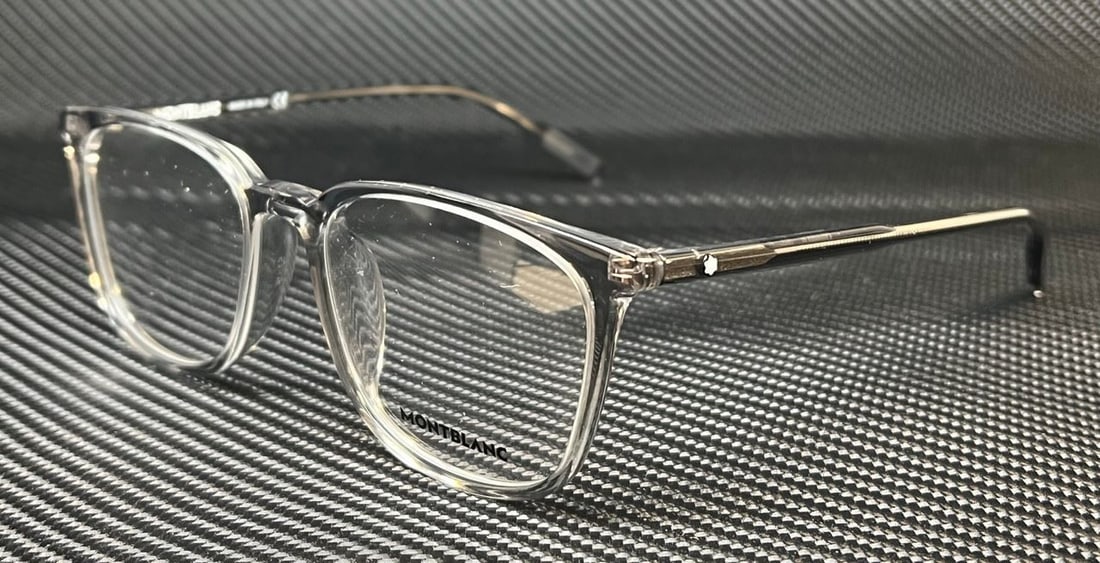 Mont Blanc MB0089OK 003 Clear Square Eyeglasses with Original Case (1 of 4)