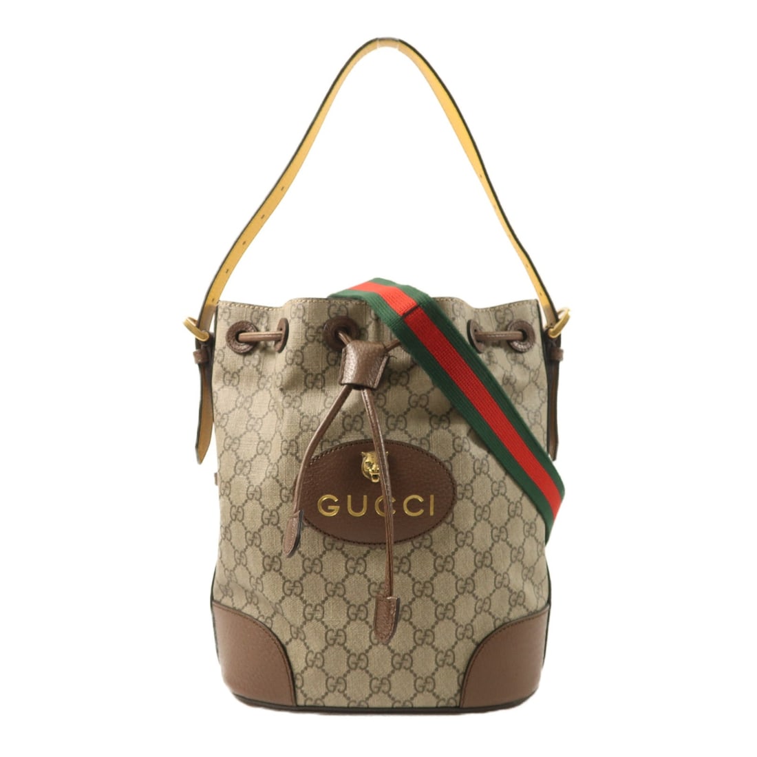 Gucci Neo Vintage GG Supreme Backpack with Gold Tone Details 473875 (1 of 17)