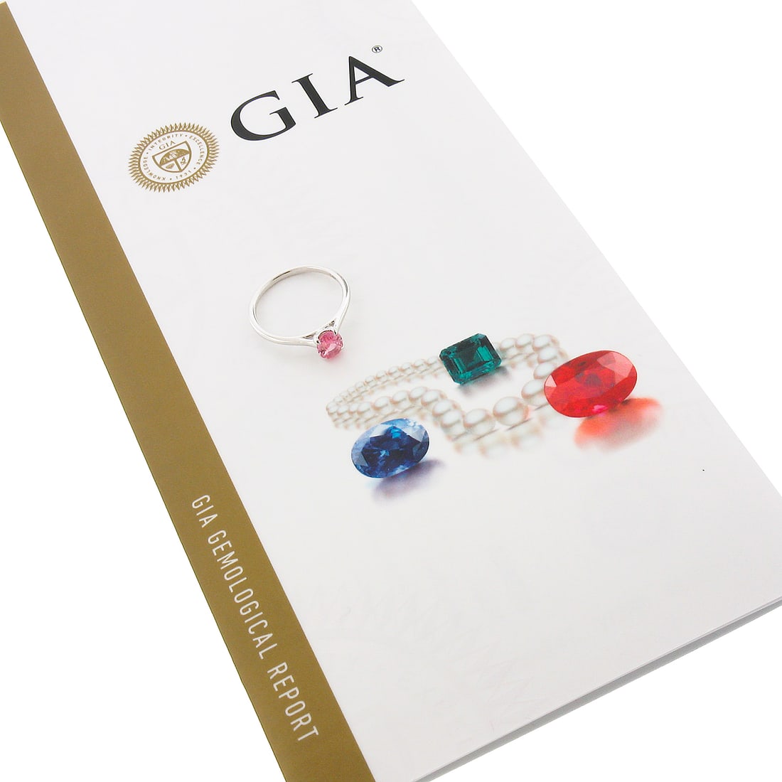 14K White Gold GIA 0.80ct Orangy-Pink Padparadscha Sapphire Solitaire Ring (1 of 10)