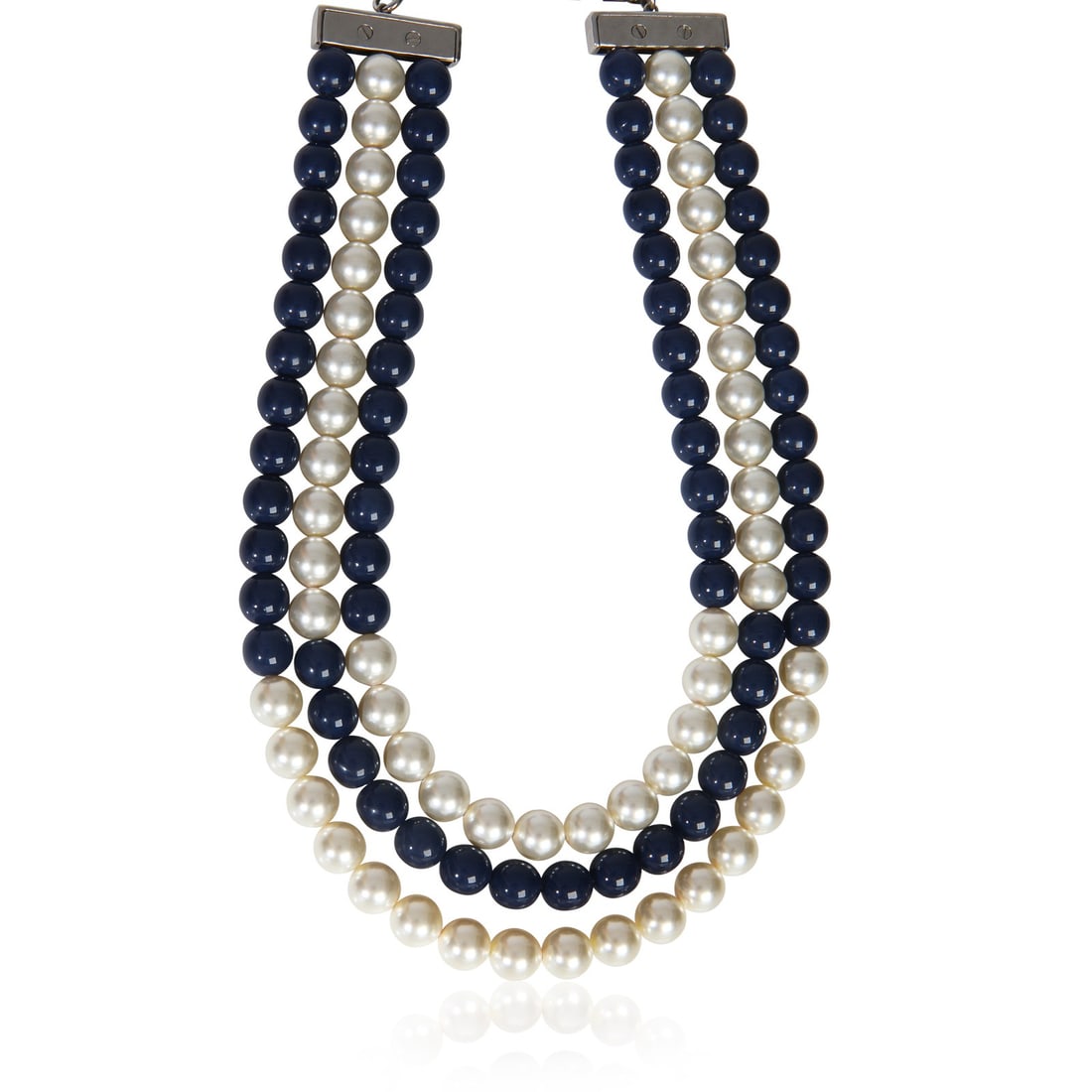 2015 Triple Strand Necklace Palladium Plated by Chanel (1 of 3)
