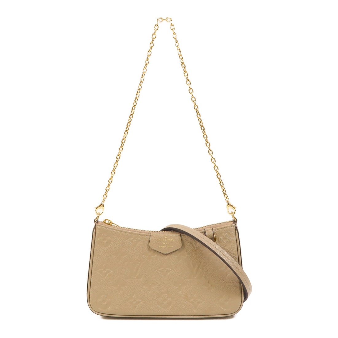Louis Vuitton Easy Pouch Shoulder Bag Monogram Empreinte Calfskin Beige GHW (1 of 18)