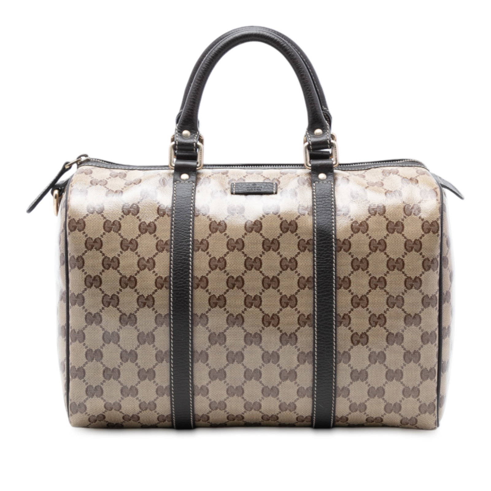 Gucci Joy Boston Medium Coated Canvas Satchel with Leather Trim (1 of 7)