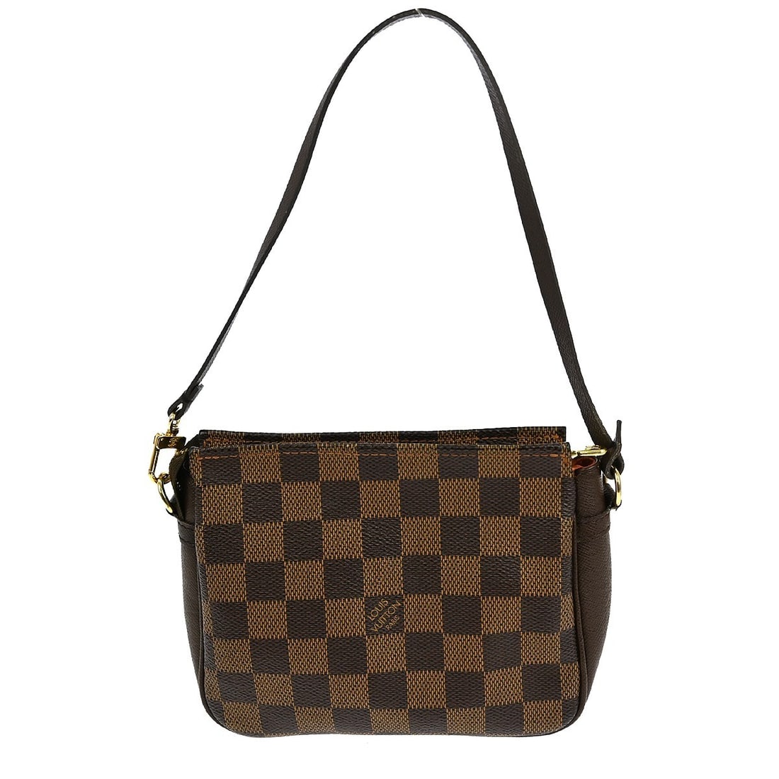 Louis Vuitton Damier Canvas Trousse Makeup Mini Top Handle Bag: Louis Vuitton Damier Canvas Trousse Makeup Mini Top Handle Bag This Louis Vuitton Damier Trousse Makeup Handbag is a stylish accessory perfect for casual occasions. It features a classic check pattern