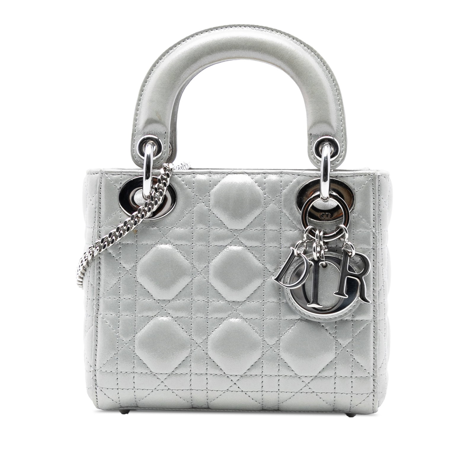 Dior Mini Iridescent Lambskin Cannage Lady Dior Bag (1 of 8)