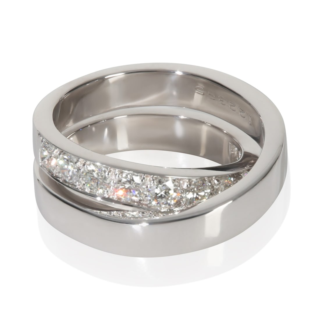 Cartier Nouvelle Vague 18k White Gold Diamond Ring with Box and Papers (1 of 6)