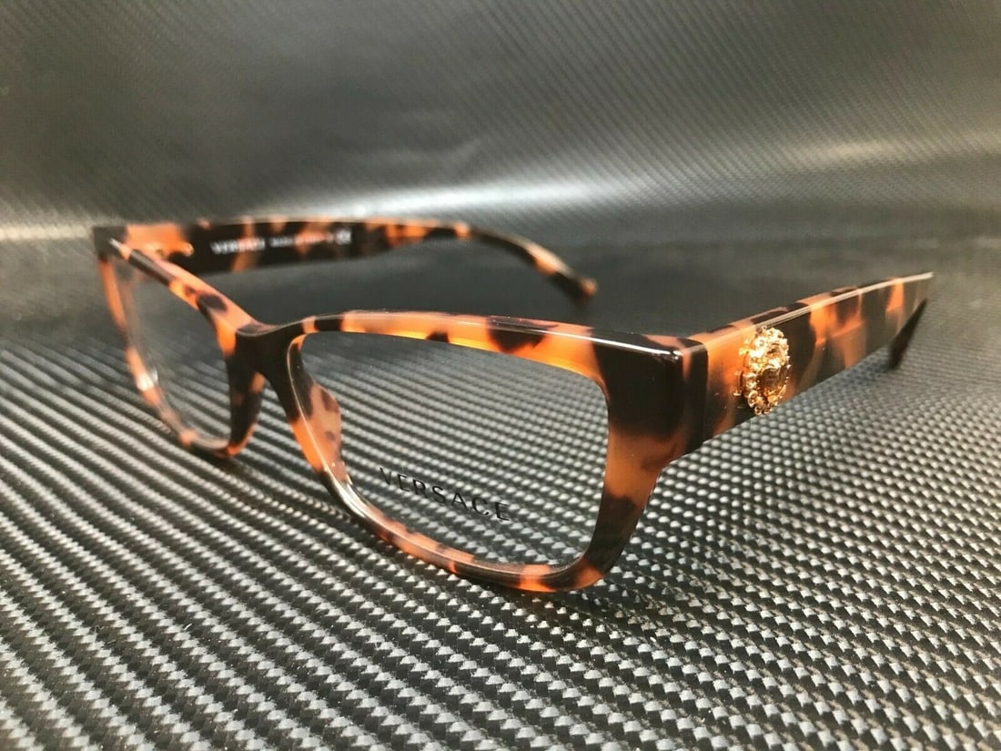 Versace VE3284B 944 Women's Eyeglasses Havana Acetate 54mm (1 of 4)