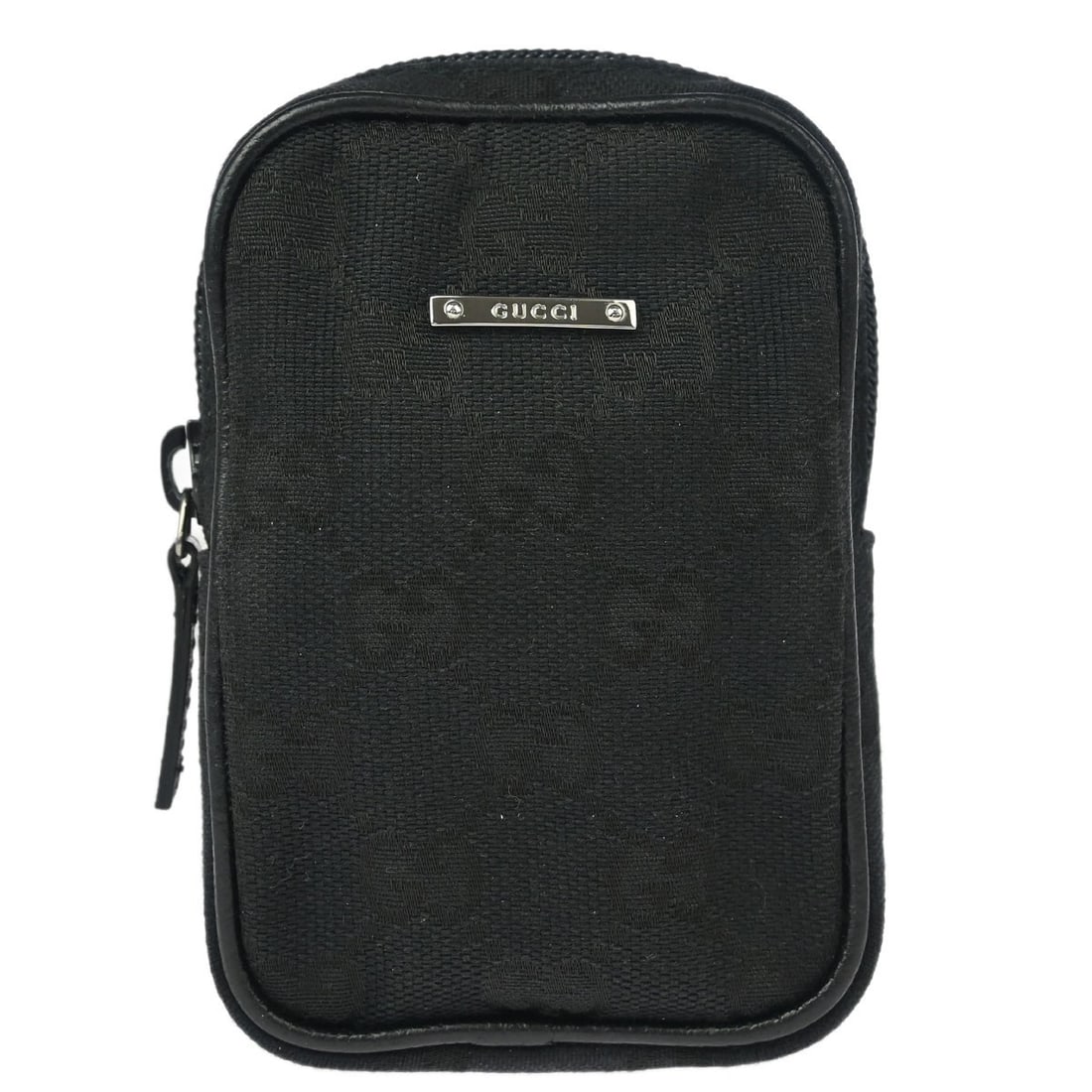 Unisex Gucci Black Canvas Cigarette Case 8cm by 12cm by 3cm (1 of 7)