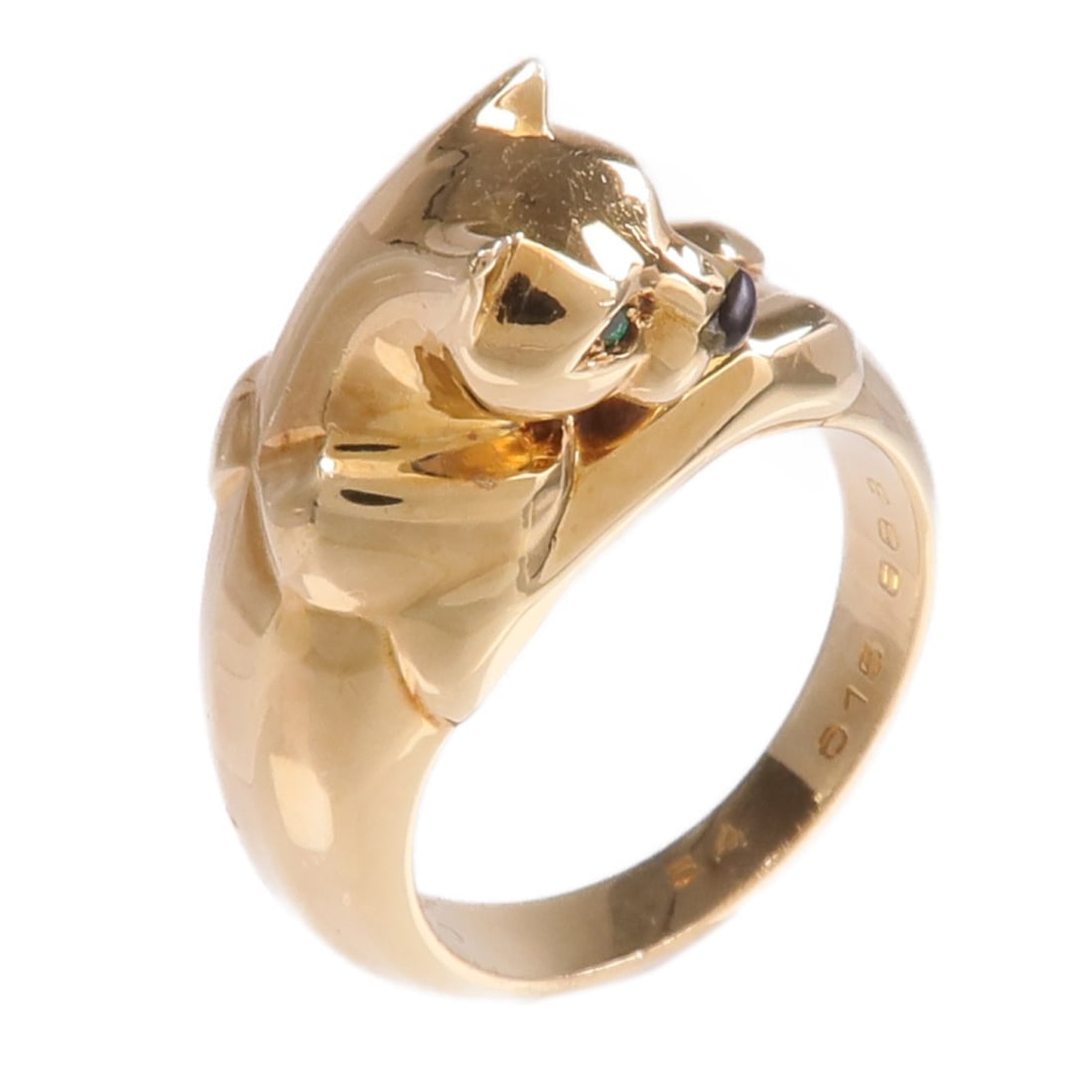 Panthere de Cartier 18K Yellow Gold Ring Size 6.75 (1 of 9)