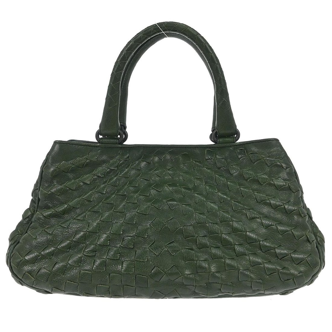 Bottega Veneta Intrecciato Green Leather Medium Tote Bag (1 of 10)
