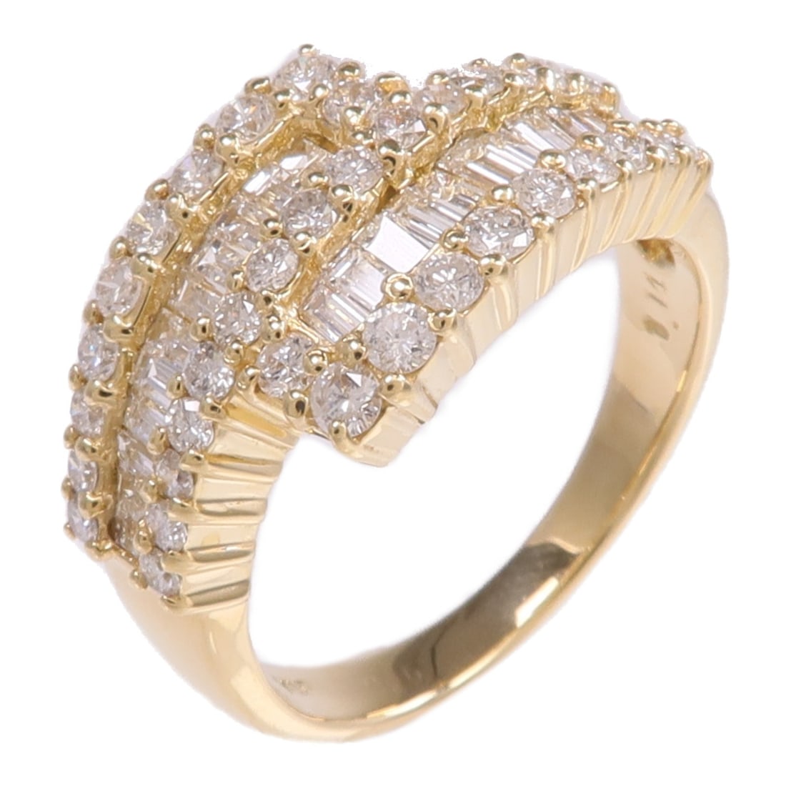 Diamond Ring in 18K Yellow Gold Size 6.75 for Women (1 of 8)