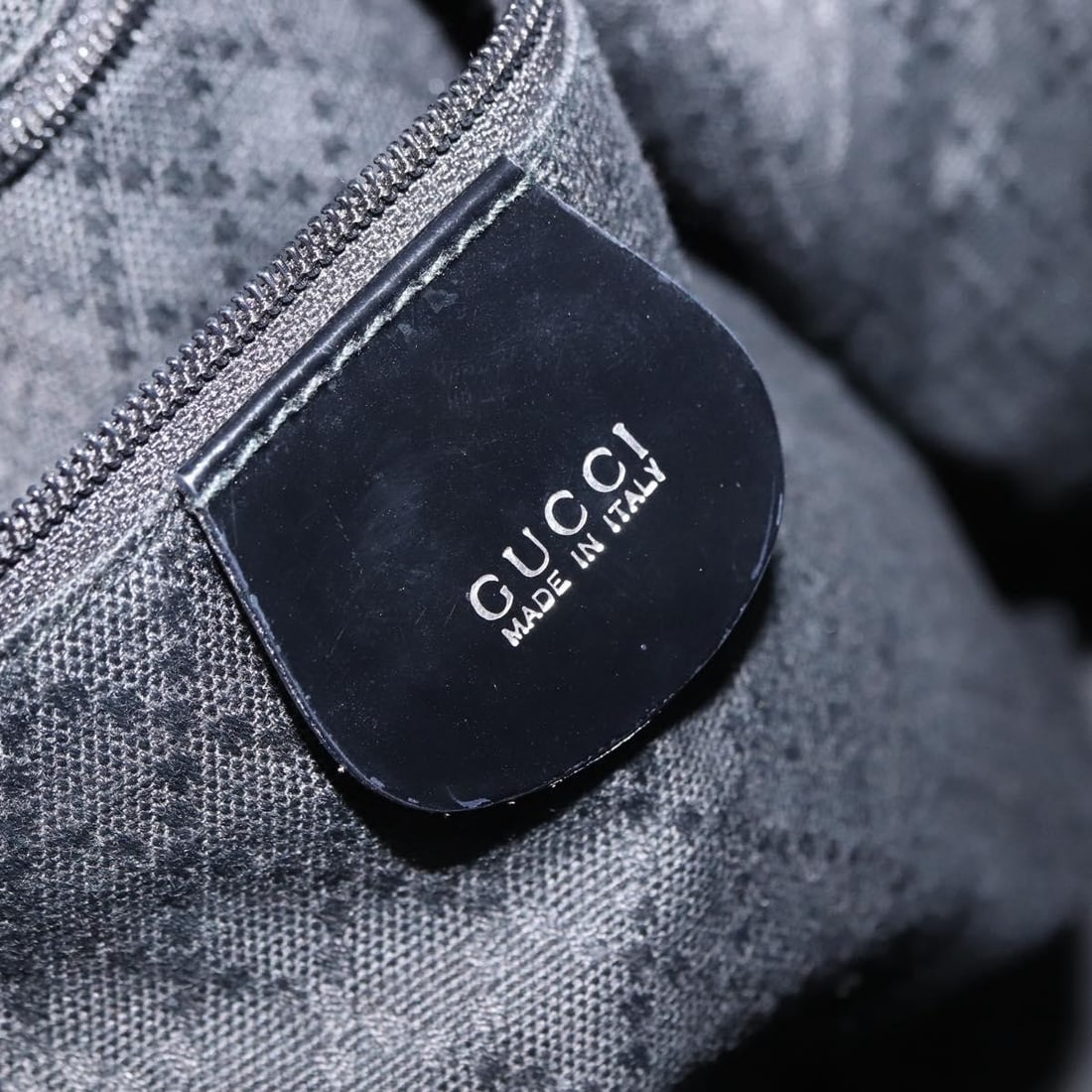 Black Nylon Gucci Hobo Bag with Vintage Bamboo Handle (1 of 18)