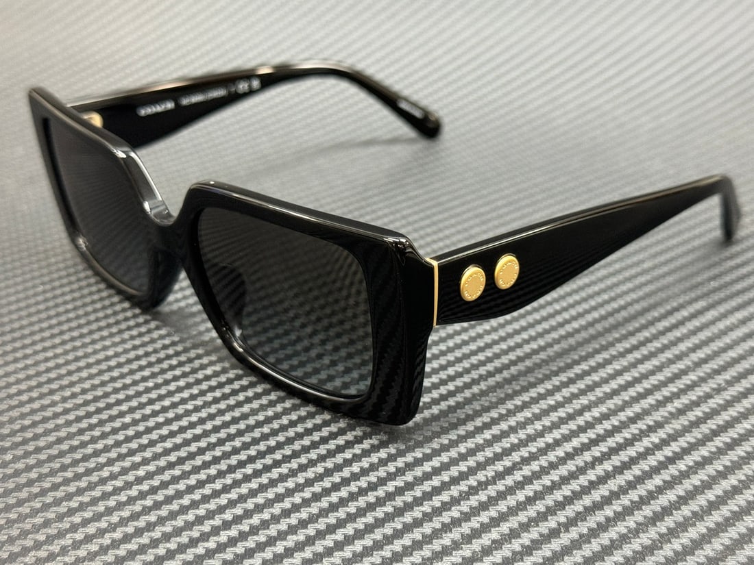 COACH HC8409U 50023C Women's Black Grey Gradient Sunglasses with Authenticity (1 of 5)