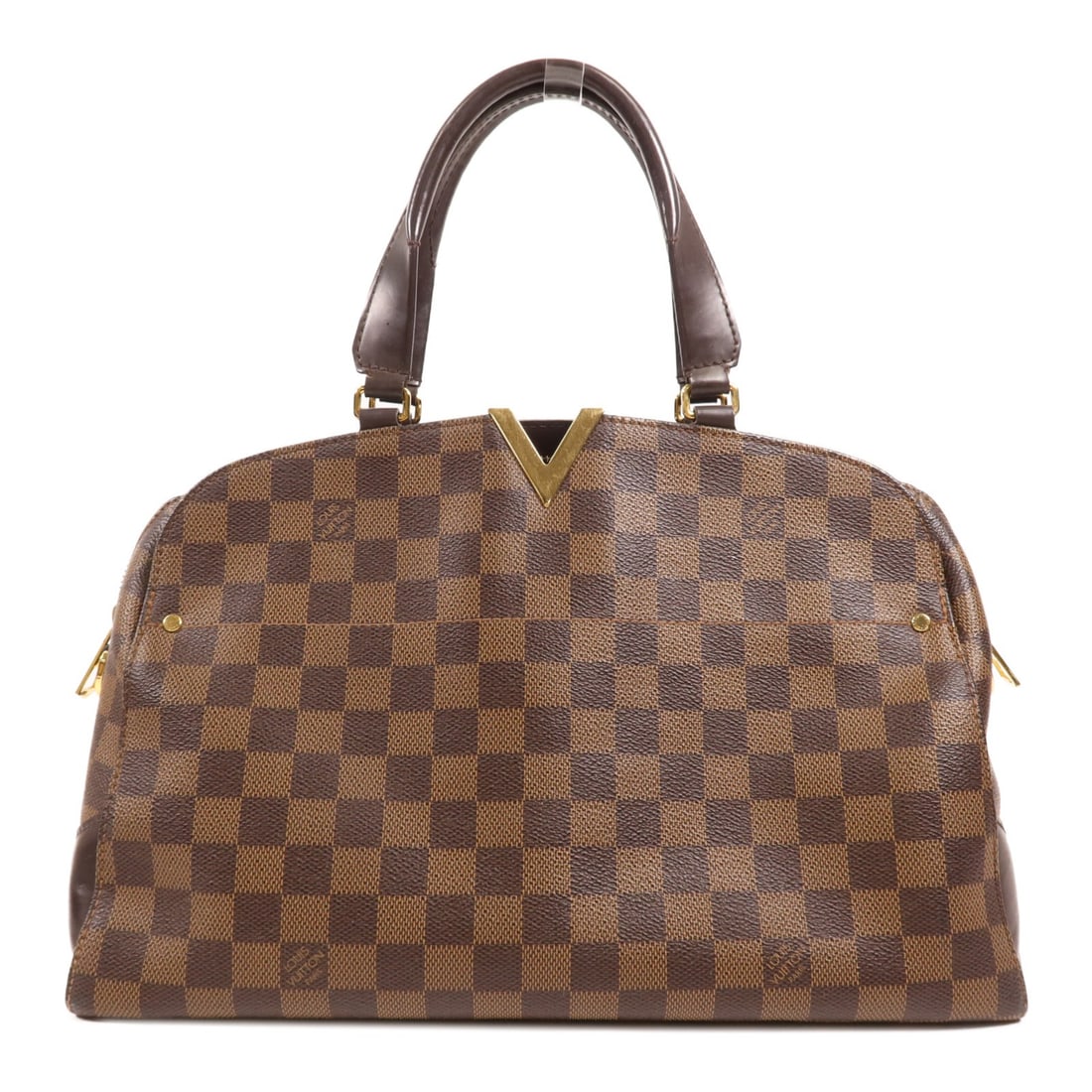 Louis Vuitton Kensington Bowling Handbag N41505 Damier Ebene Brown (1 of 17)