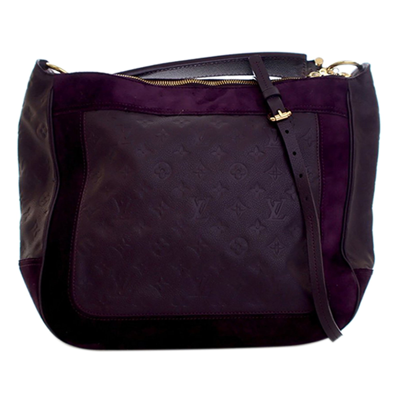 Louis Vuitton Audacieuse MM Purple Leather Shoulder Bag with Detachable Strap (1 of 15)