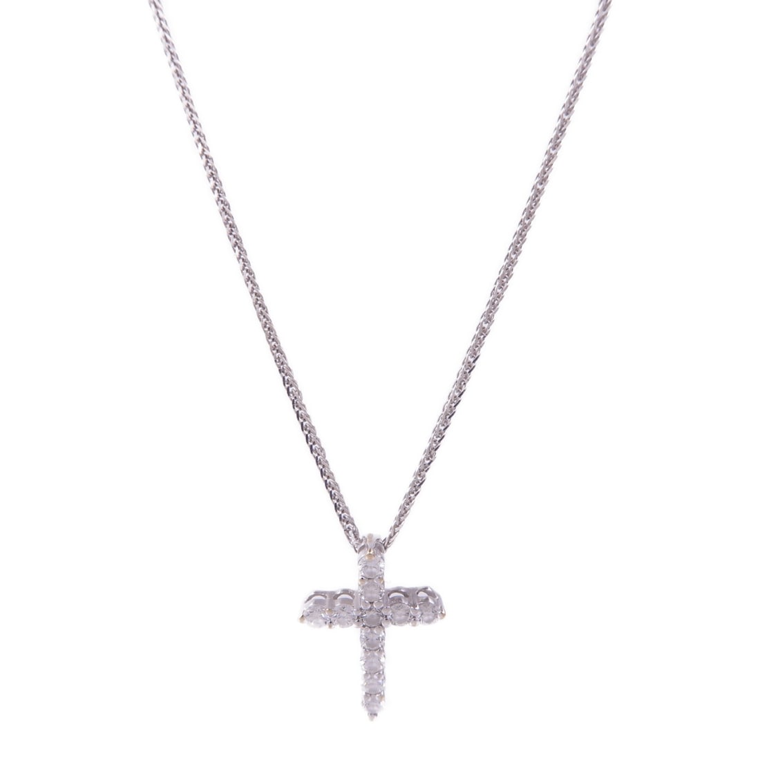 JEWELRY Diamond Necklace in 18K White Gold (1 of 8)
