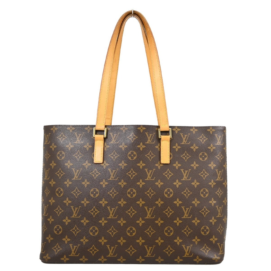Louis Vuitton Monogram Luco Large Shoulder Tote M51155 Brown Canvas Leather (1 of 11)