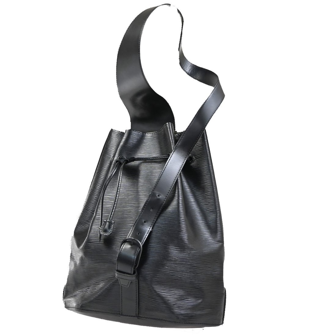 Black Epi Leather Louis Vuitton Sac a Dos Unisex Backpack (1 of 14)