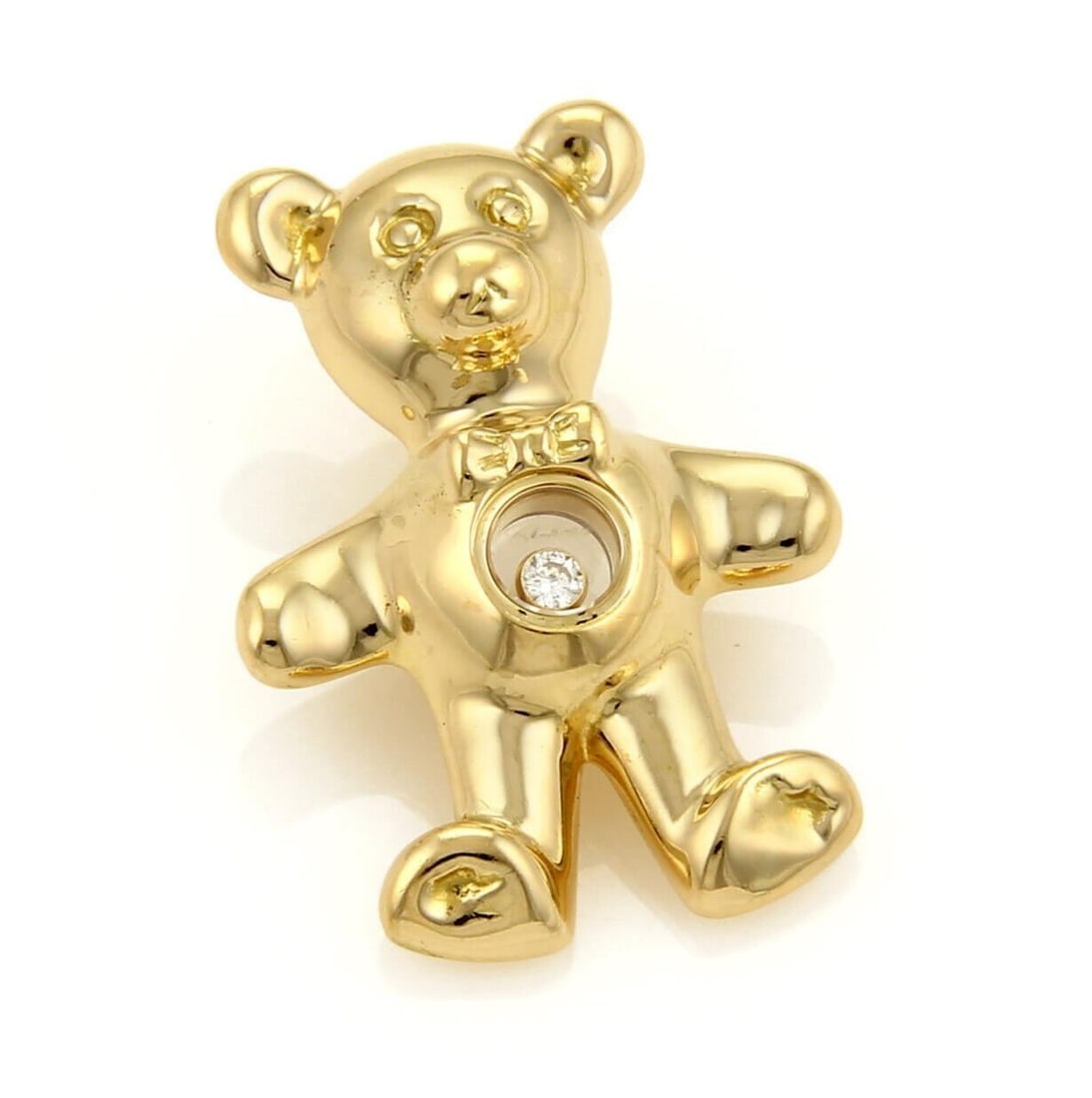 Happy Diamond Teddy Bear Pendant in 18k Yellow Gold by Chopard (1 of 5)
