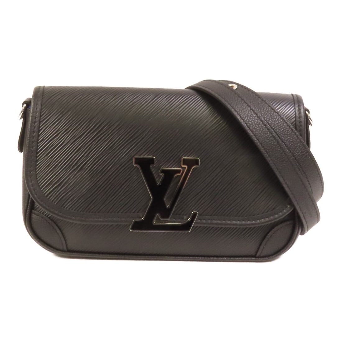 Louis Vuitton Buci Black Epi Calfskin Shoulder Bag with Silver Tone Hardware (1 of 13)