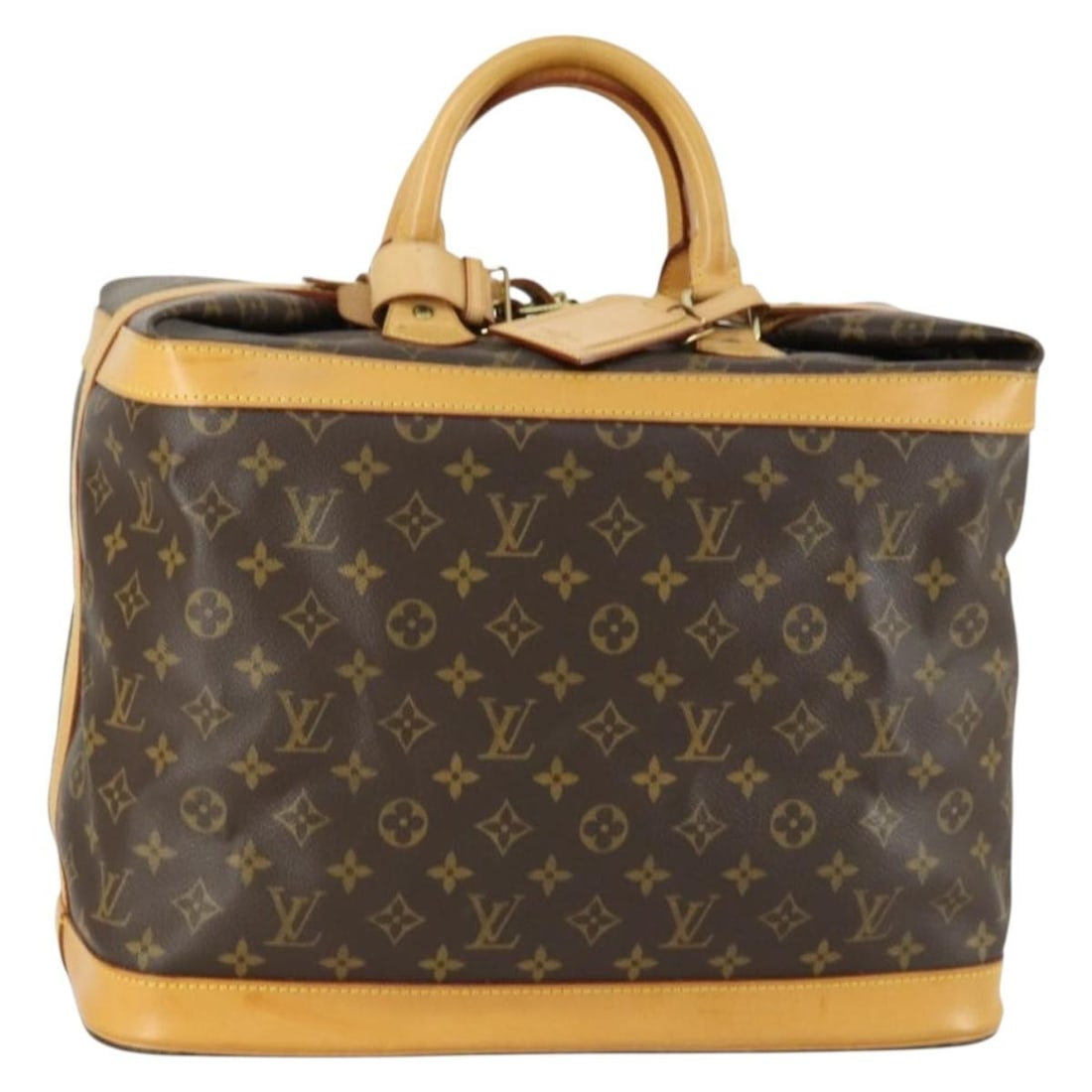 Louis Vuitton Monogram Canvas Cruiser Bag for Women: Louis Vuitton Monogram Canvas Cruiser Bag for Women This Louis Vuitton Cruiser Handbag features the iconic Monogram canvas in brown, designed for women. The bag is crafted from canvas and includes lea