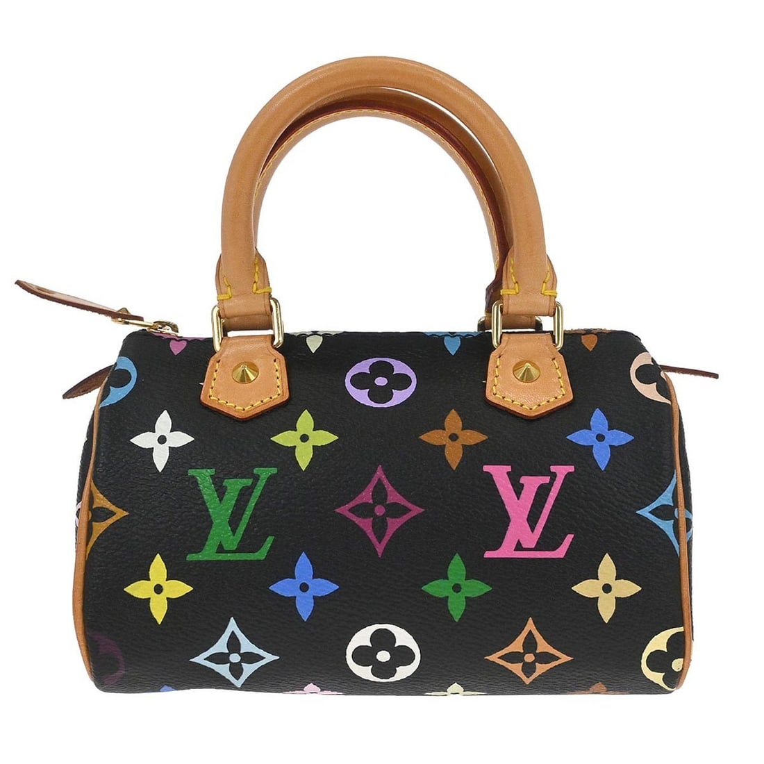 Mini Speedy Black Multicolor Monogram Canvas Bag by Louis Vuitton (1 of 8)