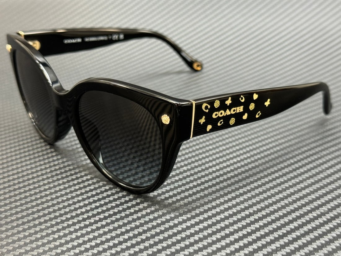 Coach HC8393U 50023C Black Grey Gradient Women's Sunglasses (1 of 5)