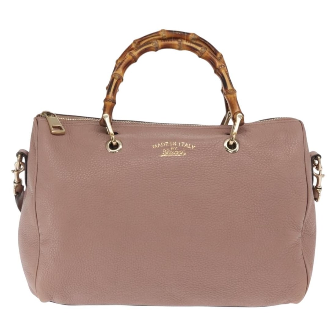 Pink Gucci Bamboo Shopper Leather Tote Bag 30cm (1 of 18)