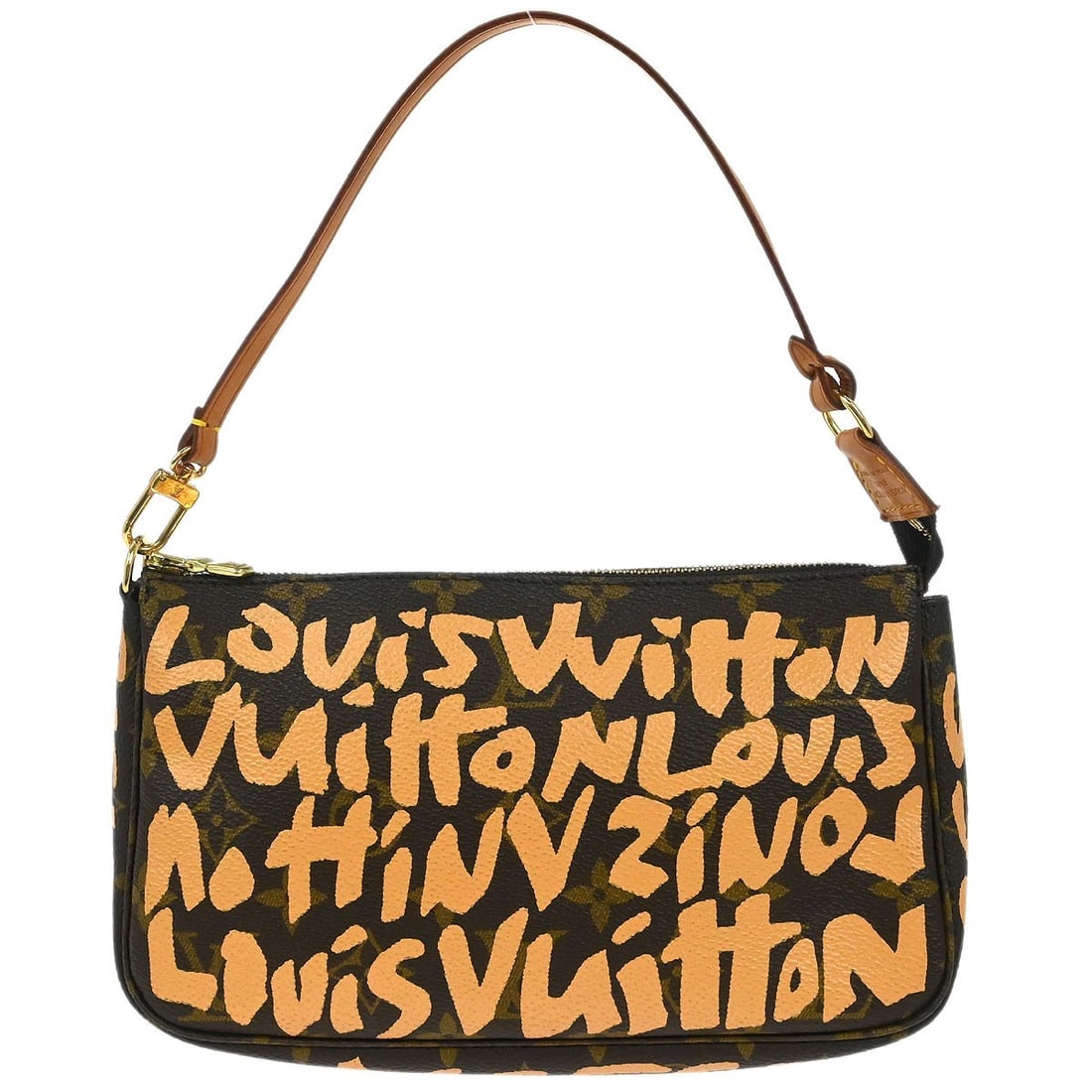 Louis Vuitton Pochette Accessoires Monogram Graffiti Beige Canvas M92193 Handbag (1 of 7)