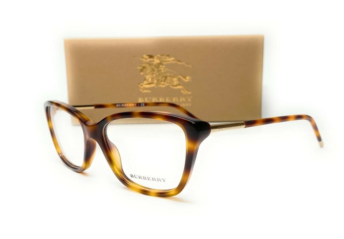 Burberry BE2170 3316 Cat Eye Women Eyeglasses Havana Demo Lens (1 of 4)
