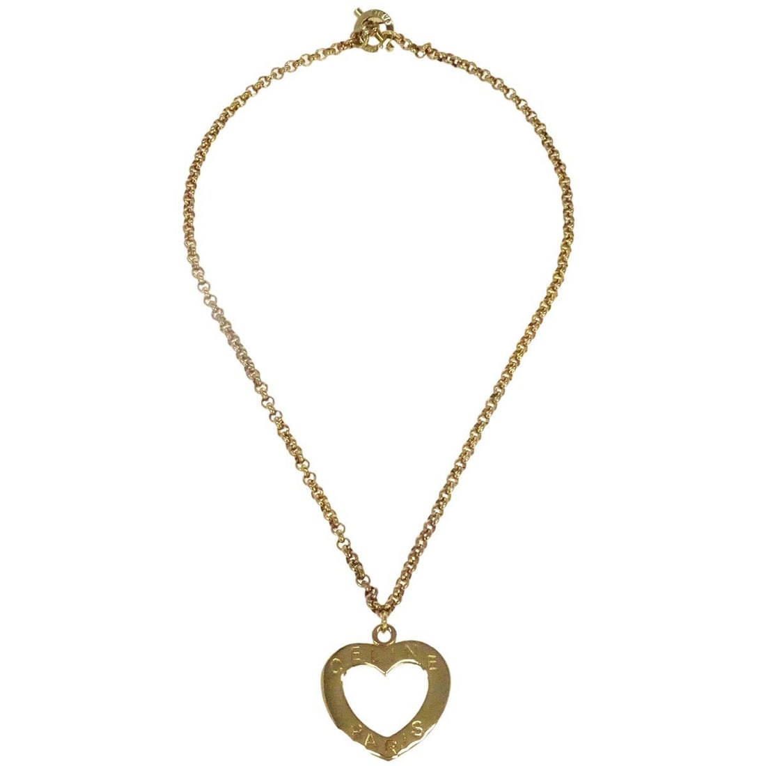 Celine Gold Plated Pendant Necklace Charm France: Celine Gold Plated Pendant Necklace Charm France Elevate your accessory collection with this exquisite Celine Gold Chain Pendant Necklace. Crafted with a stunning gold-plated finish, this pendant neck