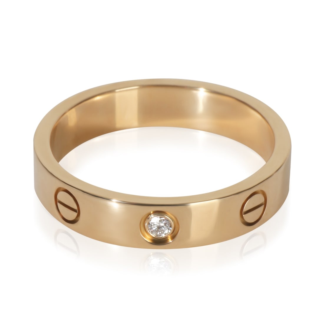 Cartier Love Small Model 18k Yellow Gold Ring Size 6.25 with Box (1 of 6)