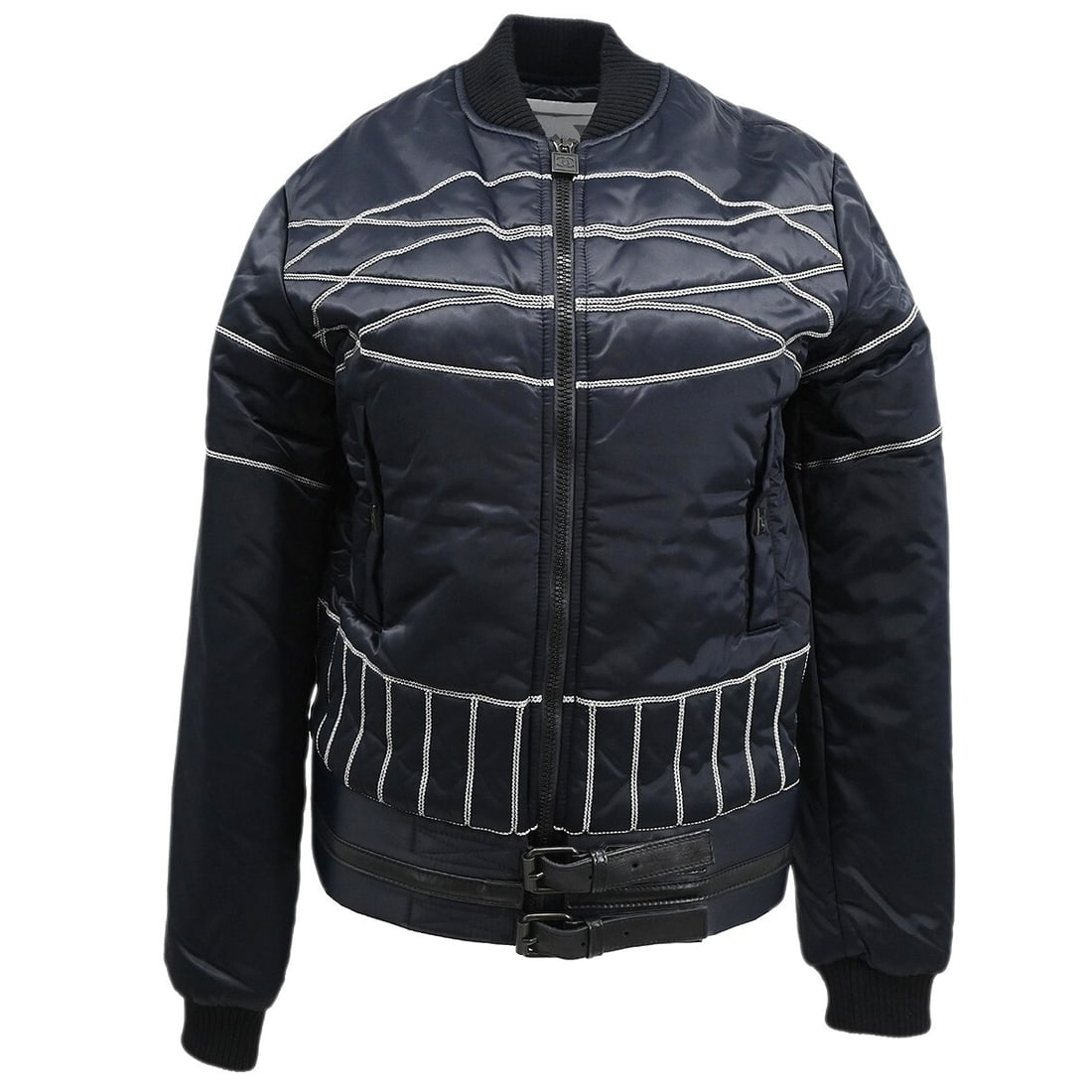 Chanel Vintage Sports Line Zip Up Jacket Black White 06A #36 (1 of 10)