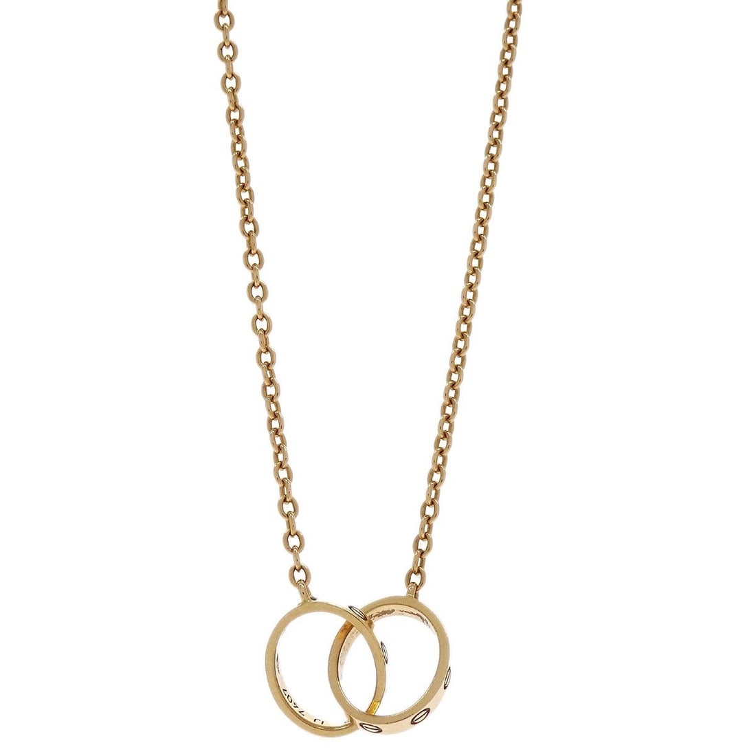 Cartier Gold 750 Baby Love Charm Pendant Necklace (1 of 4)