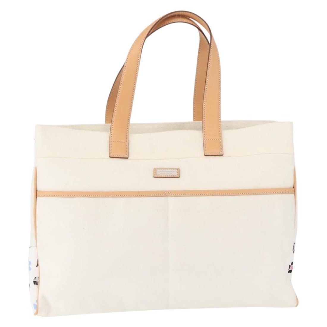 Burberry Black Label Canvas White Tote Handbag 42cm (1 of 18)